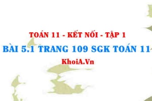 Bài 5.1 trang 109 SGK Toán 11 tập 1 Kết nối tri thức
